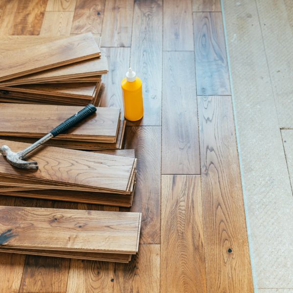 Solid oak wood flooring