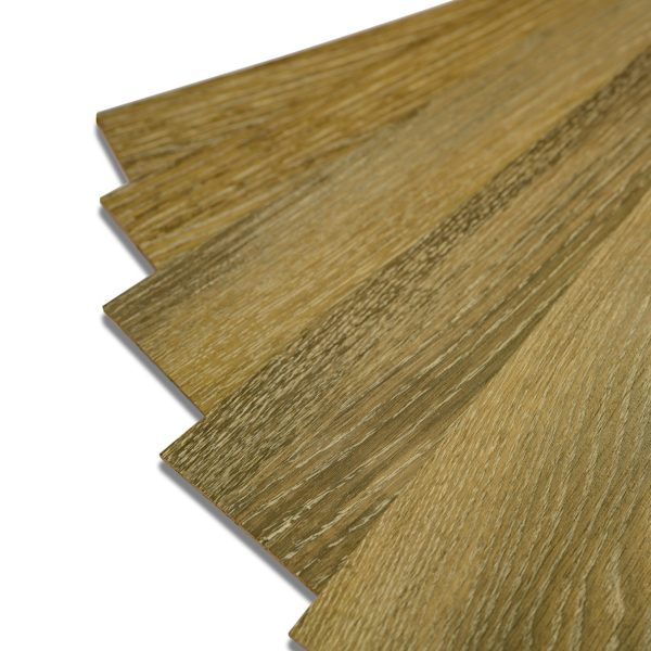 Vinyl tiles stack for home interior design for house renovation. Wooden pattern vinyl tile. Vinyl